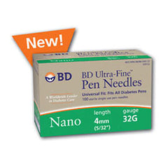 Insupen pen needles 32G, 0.23 mm x 4 mm - box of 100 - Diabetyk24